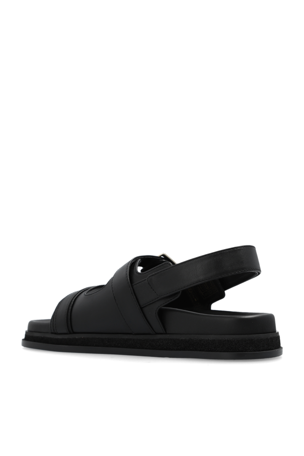 新品未使用　【JIMMY CHOO】Elyn Flat 36 Jimmy Choo Black Elyn Flat Sandals Jimmy Choo